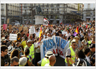 Tension as protestors join pilgrims' Madrid logjam on eve of papal visit