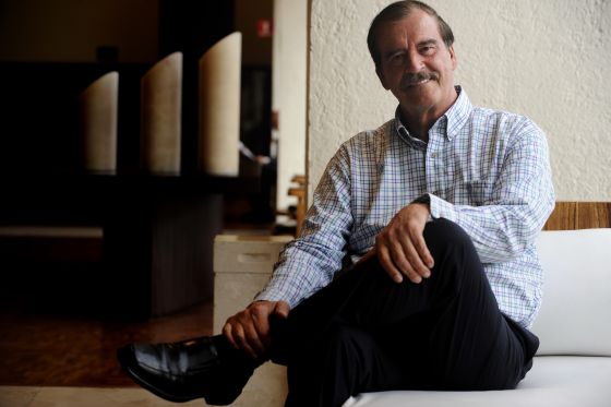 Former President Vicente Fox at his home. Former President Vicente Fox at his home.