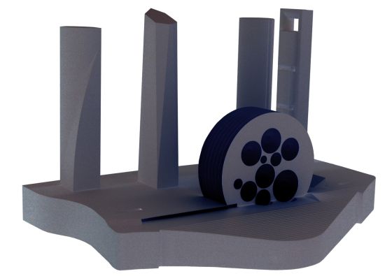 A model of how the Convention Centre would have looked. A model of how the Convention Centre would have looked.