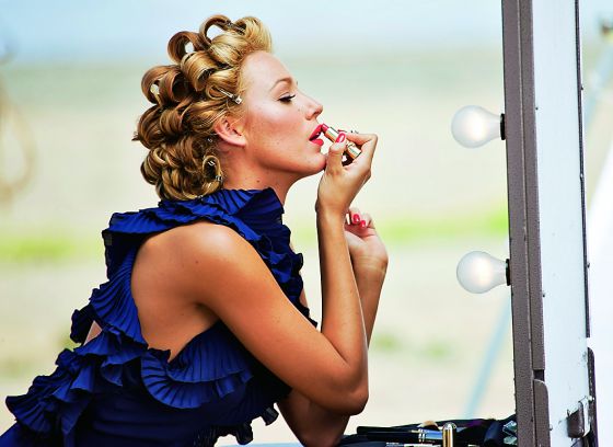 Blake Lively, en el 'set' de rodaje.