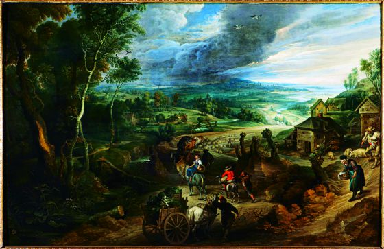 Among the artistic treasures of the Liria Palace is the Rubens painting, Road to Market. Among the artistic treasures of the Liria Palace is the Rubens painting, Road to Market.