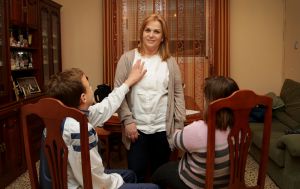 Carmen with her children, Fran and Paula. Carmen with her children, Fran and Paula.