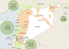 Zonas de conflicto en Siria
