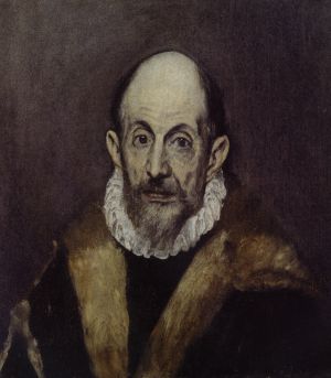 A self-portrait from around 1595. A self-portrait from around 1595.