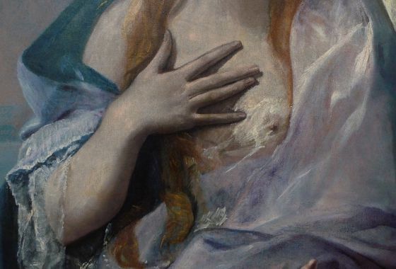 A detail from 'Saint Mary Magdalen,' painted in 1576. A detail from 'Saint Mary Magdalen,' painted in 1576.