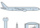 Sistema de comunicación de un avión comercial