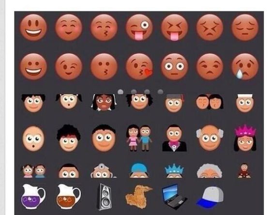 El aspecto de la realidad que no existe: así serían los emoticonos de gente 'blanca'
