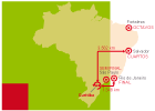 Sedes de las selecciones en Brasil 2014