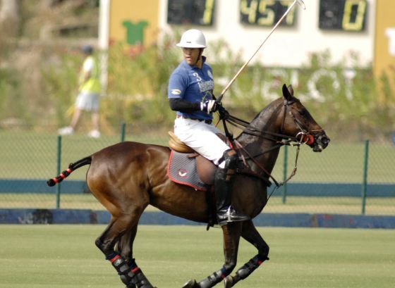 Luis Alfonso de Borbón, en un partido de polo en Sotogrande.