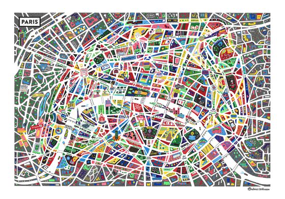 Paris como una cristalera, un mapa en el que sí perderse