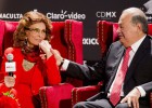 Carlos Slim festeja a Sofia Loren en su cumpleaños