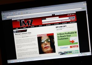 La portada de TMZ con la exclusiva sobre la muerte de Michael Jackson.
