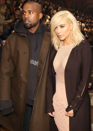 Kanye West y Kim Kardashian.