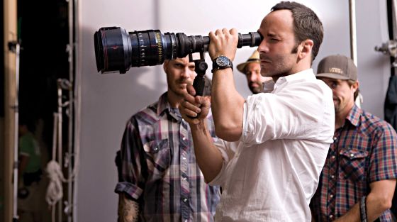 Tom Ford durante el rodaje de la cinta