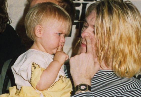 Kurt Cobain y Frances Bean