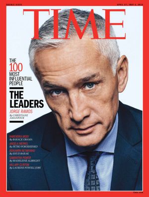 Jorge Ramos, en la portada de Time