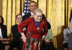 Meryl Streep y Barck Obama