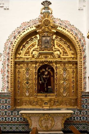 Capilla de San Elías en el monasterio que las carmelitas descalzas en Sanlúcar la Mayor (Sevilla).rn