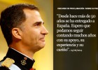 El primer año de Felipe VI en 10 frases El primer año de Felipe VI en 10 frases
