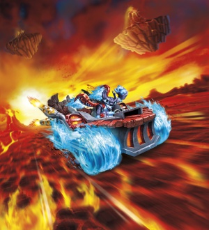 Uno de los nuevos Skylanders a bordo de un vehículo, la gran novedad de la próxima entrega. Uno de los nuevos Skylanders a bordo de un vehículo, la gran novedad de la próxima entrega.