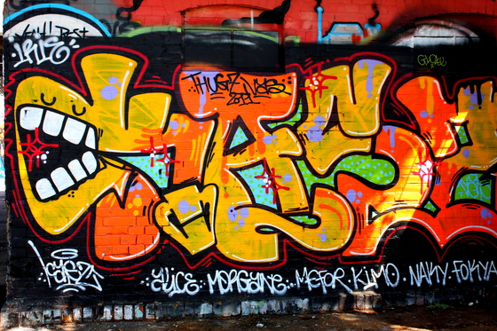 Los grafitis también entroncan con movimientos artísticos tan berlineses como eldadaísmo o el expresionismo,a través de la obra de artistas como Beckman,