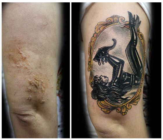 La tatuadora que cubre las marcas de violencia doméstica La tatuadora que cubre las marcas de violencia doméstica