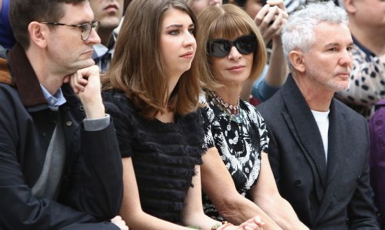 Anna Wintour en el desfile de Burberry