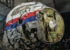 Restos del avión derribado en Ucrania
