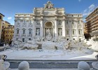 O antes e depois da Fontana di Trevi