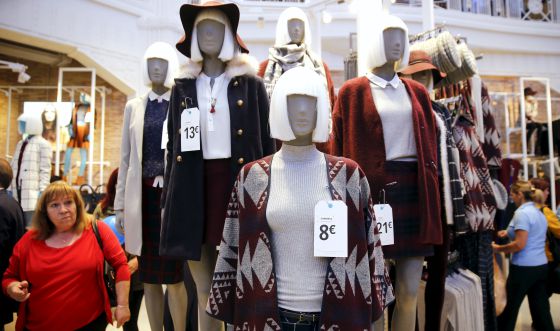 Maniquíes en la tienda 'flagship' de Primark en Gran Vía.