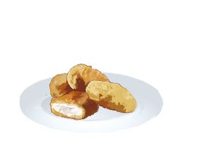 Una hamburguesa se quema con una hora y media de fútbol ¿Y seis 'nuggets'?
