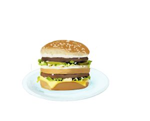 Una hamburguesa se quema con una hora y media de fútbol ¿Y seis 'nuggets'?