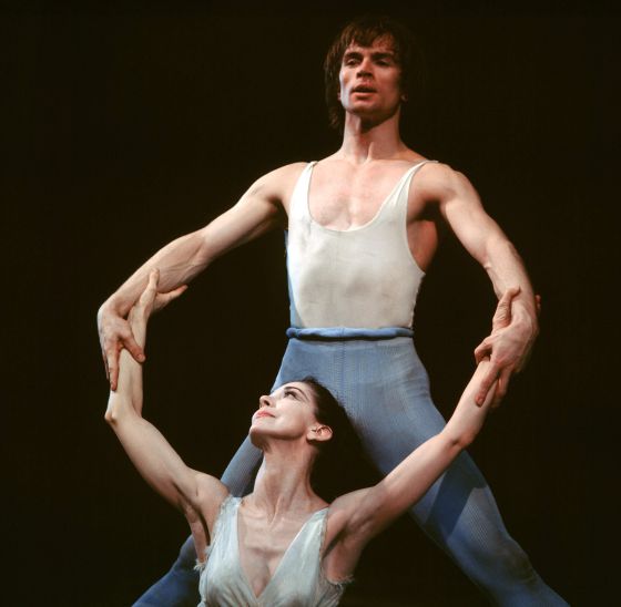 Rudolf Nureyev ensayando 'Margarita y Armando'