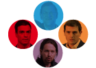 El ganador del debate y menciones entre candidatos El ganador del debate y menciones entre candidatos