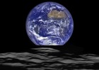 Esta foto hecha pública este fin de semana por la NASA muestra la Tierra captada desde la Luna por la sonda LRO (Lunar Reconnaissance Orbiter).