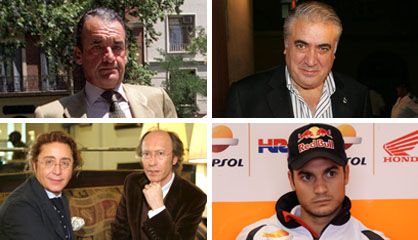 Dani Pedrosa, Mario Conde, Lorenzo Sanz o Victorio y Lucchino están entre los deudores al fisco.