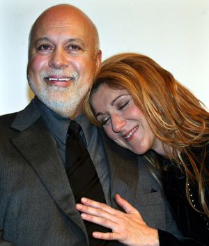 Celine Dion y su marido en 2002