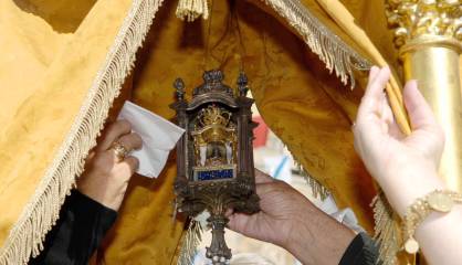 Imagen de la virgen de Vilanova de los Infantes.