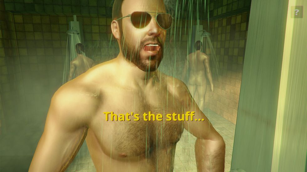 Captura del videojuego 'Rinse and repeat', de Robert Yang Captura del videojuego 'Rinse and repeat', de Robert Yang