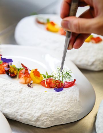 Un plato de Quique Dacosta.