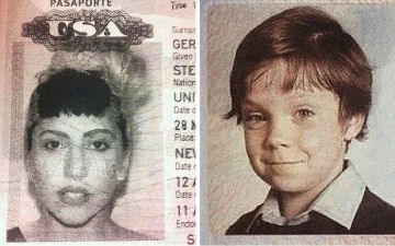 Las fotos de los documentos oficiales de Lady Gaga y Robbie Williams. No llegan a los niveles de Prince pero, por ejemplo, Robbie ya ensaya su expresión socarrona.
