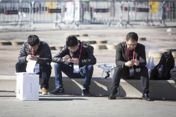 MWC attendees in Barcelona.