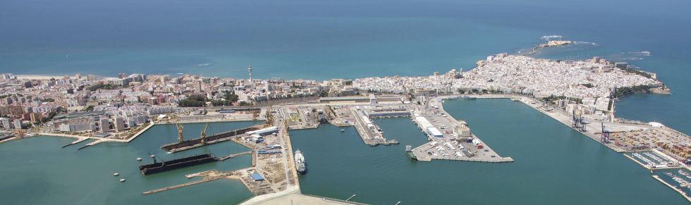 Vista aérea de Cádiz. Vista aérea de Cádiz.