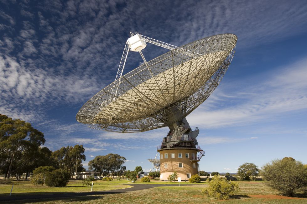 Radiotelescopio Parkes, en Australia, desde el que se realizó el descubrimiento
