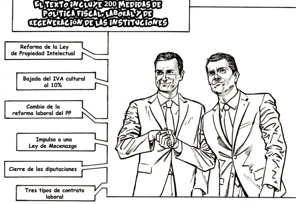 El pacto entre PSOE y Ciudadanos, en viñetas El pacto entre PSOE y Ciudadanos, en viñetas