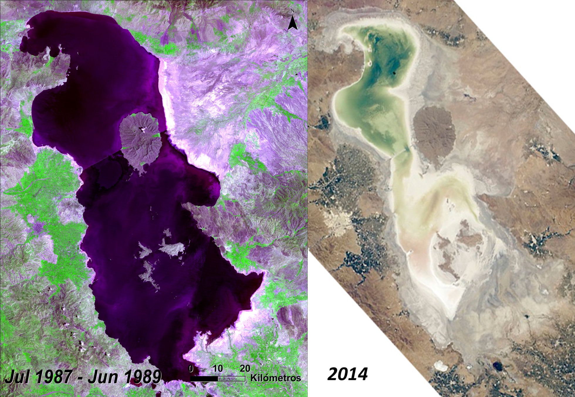 Imagen de satélite. Fuente: USGS (United States Geological Survey), visualización por UNEP GRID Sioux Falls. Imagen de satélite. Fuente: USGS (United States Geological Survey), visualización por UNEP GRID Sioux Falls.
