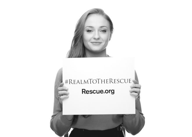 La actriz Sophie Turner en la campaña. La actriz Sophie Turner en la campaña.