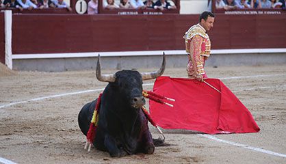 Corrida en la plaza de toros de Las Ventas.