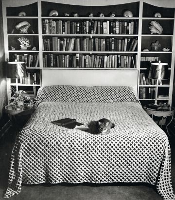 Quarto da escritora, em uma imagem feita em 1937.