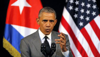 Obama, durante su discurso en el Gran Teatro de La Habana.